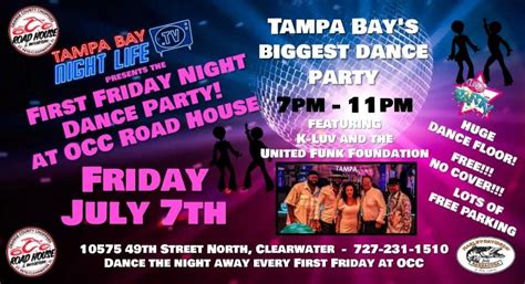 Tampa Bay Nightlife TVs First Friday Night Dance Party at OCC Road House, OCC Road House, Largo ...