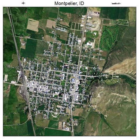 Aerial Photography Map of Montpelier, ID Idaho