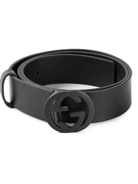 Gucci Logo Belt in Black for Men - Lyst