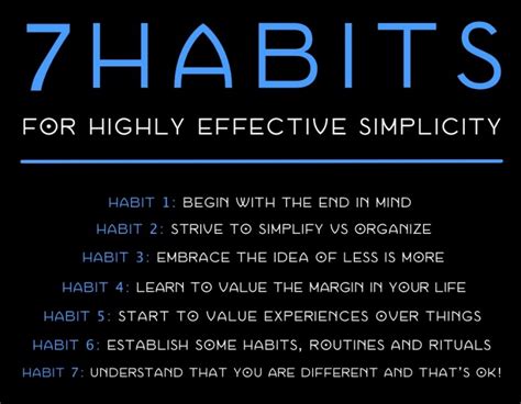 Ready to Simplify? Here Are 7 Habits for Highly Effective Simplicity