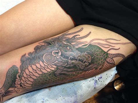 Thigh Qilin Tattoo for Women | Tattoos for Women | Hình xăm, Xăm, Ý ...