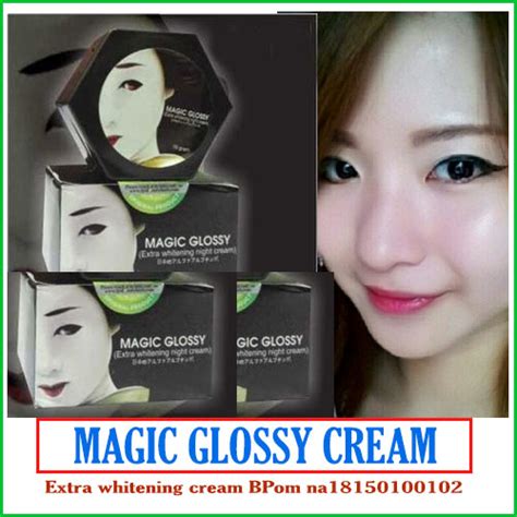 Cream Magic Glossy Asli BPOM [ Extra Whitening ] | SHOPING