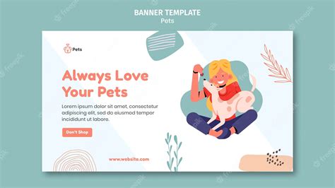 Premium PSD | Pet banner template design