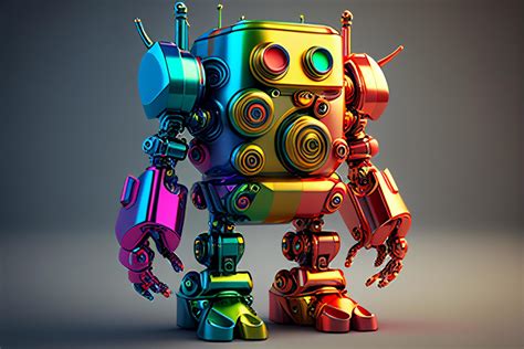 Robot. 3D colorful illustration. 22254543 Stock Photo at Vecteezy