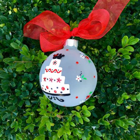 Disney Wedding Ornament Personalized Hand by BrushStrokeOrnaments