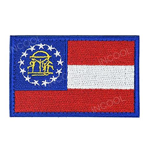 Embroidery Patch USA American Georgia GA State Flag Patch Military ...