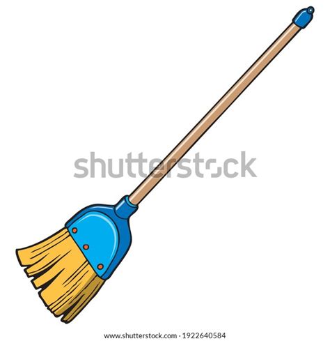 Broom Vector Illustrationisolated On White Background Stock Vector ...