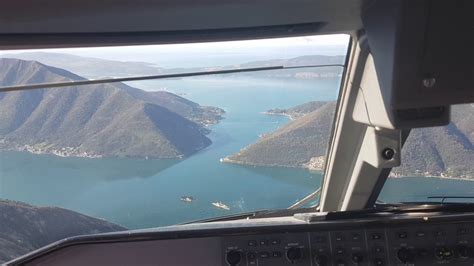 Amazing Landing Tivat Airport Montenegro - YouTube