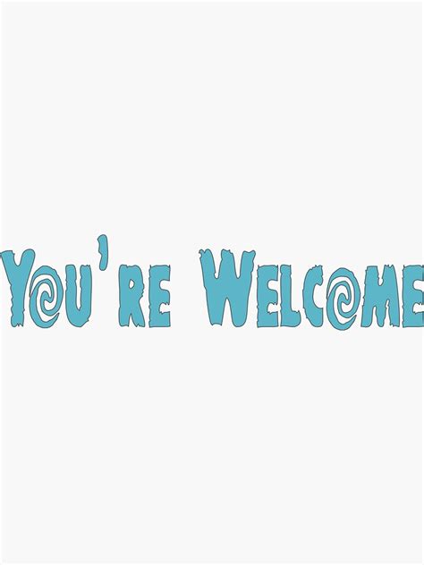 "Maui You're Welcome" Sticker by tikitalkpodcast | Redbubble