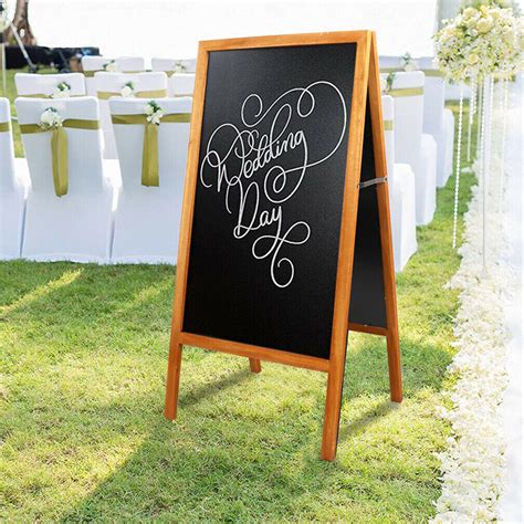 Large A-Frame Chalkboard Blackboard Wedding Party Cafe Menu Sign Board ...