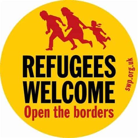 Refugees welcome badge - Socialist Worker