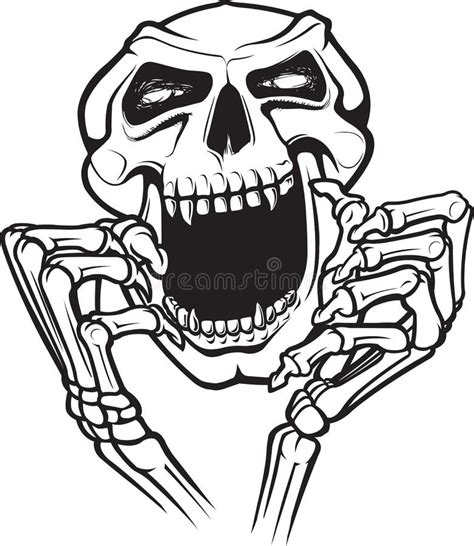 Laughing Skull Stock Vector - Image: 48534924