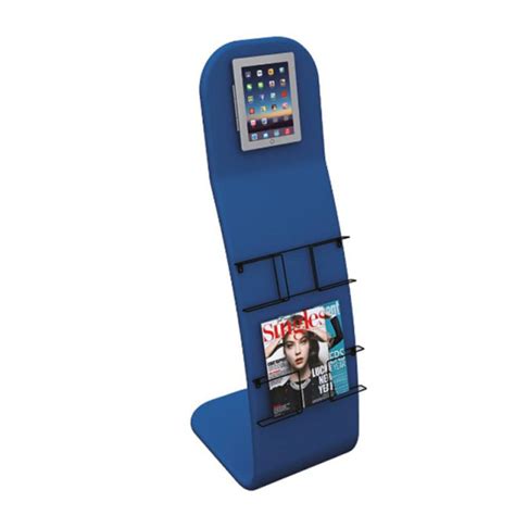 Tension Fabric Brochure Floor Stand with iPad Tablet Holder - MX-TFBHIS