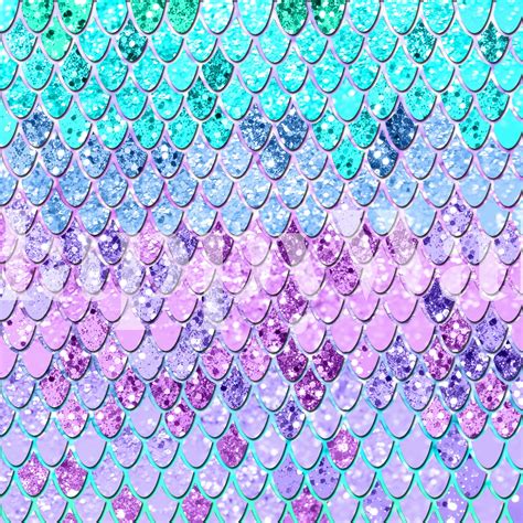 Buy Mermaid Scales with Glitter 9 Wallpaper - Happywall