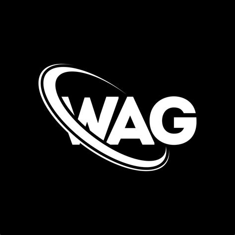 WAG logo. WAG letter. WAG letter logo design. Initials WAG logo linked ...