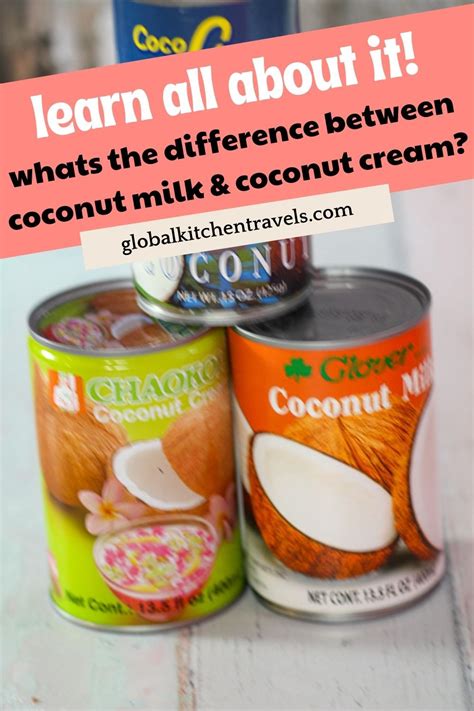 Coconut Milk, Coconut Cream & Cream of Coconut - What's the difference? - What's the difference ...