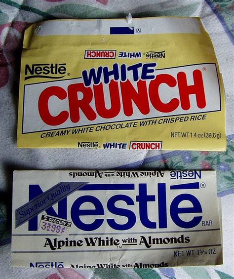 Nestle white chocolate wrappers-we all loved the Alpine White Chocolate ...