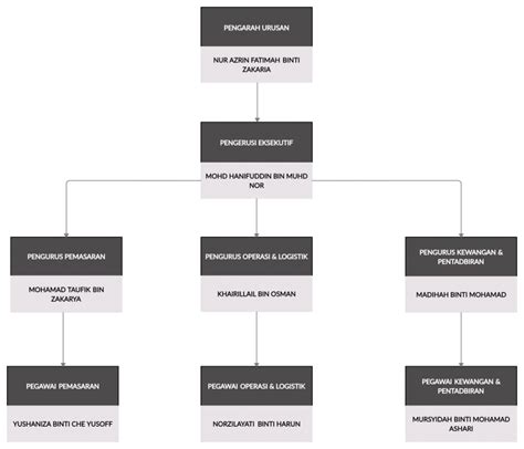 Contoh Carta Organisasi Syarikat Uxasty - Riset