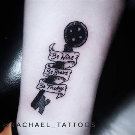 Rachael on Instagram: “One from my wee flash sheet! :) #coraline #buttonkey #button #tattoo # ...