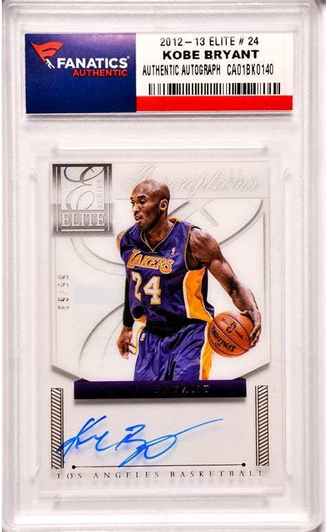 Kobe Bryant Basketball Autographed Cards