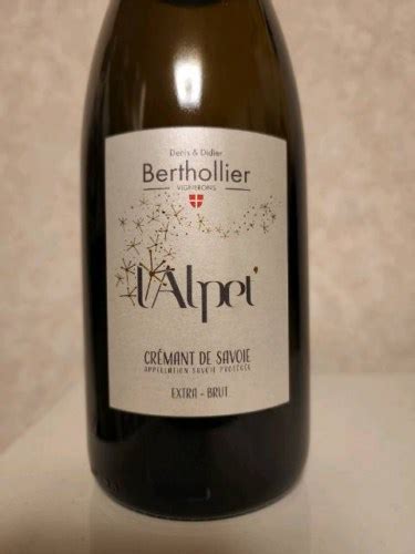 Denis et Didier Berthollièr Vigneron L'Alpet Crémant de Savoie Extra Brut | Vivino