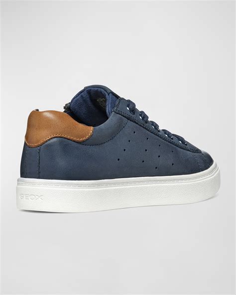 Geox Kid's Nashik Respira™ Leather Sneakers, Toddler/Kids | Neiman Marcus