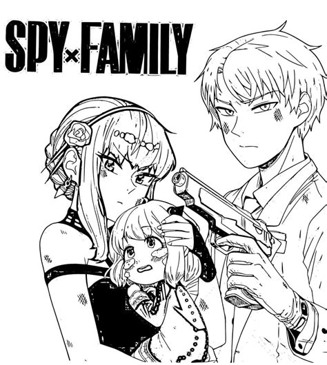 Spy x Family 12 Coloring Page - Anime Coloring Pages