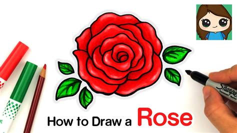 Simple Rose Sketch Easy