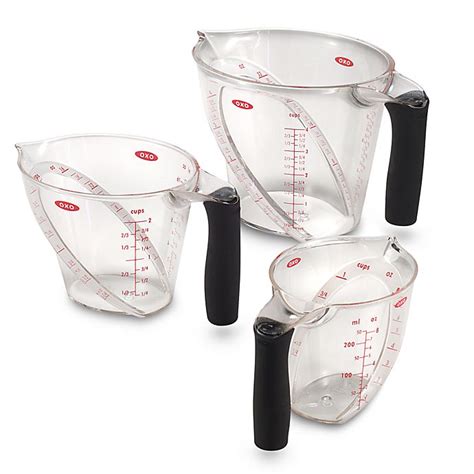 OXO Good Grips® Angled Measuring Cups (Set of 3) | Bed Bath and Beyond ...