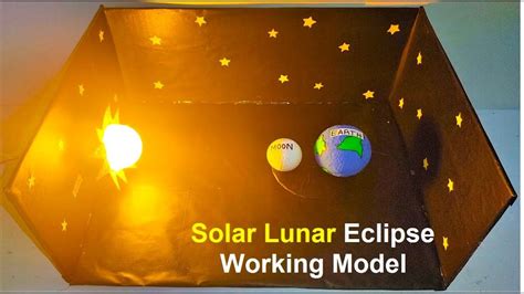 solar lunar eclipse working model | science project - diy | howtofunda @craftpiller | Solar and ...