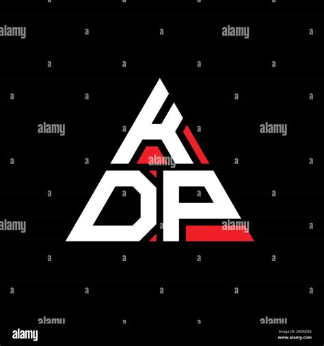 KDP triangle letter logo design with triangle shape. KDP triangle logo ...