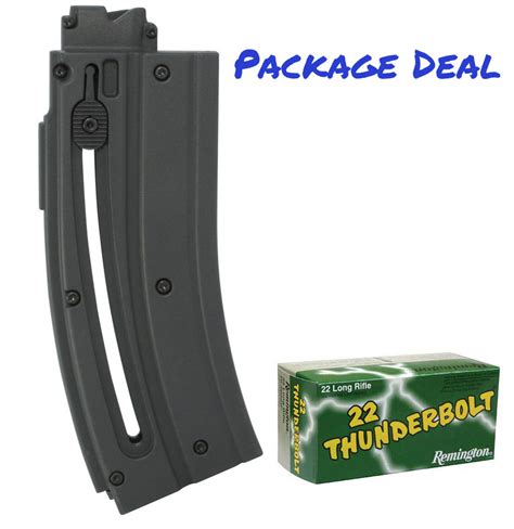 PACKAGE DEAL-COLT MAGAZINE M4 TACTICAL RIMFIRE .22 LR 20 ROUND MAG AND 50 ROUNDS OF REMINGTON ...