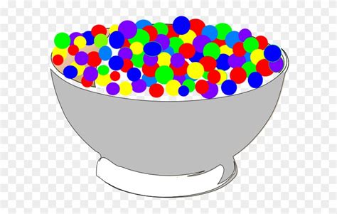 Bowl Of Colorful Cereal Clip Art At Clker - Cereal Bowl Clipart - Free Transparent PNG Clipart ...