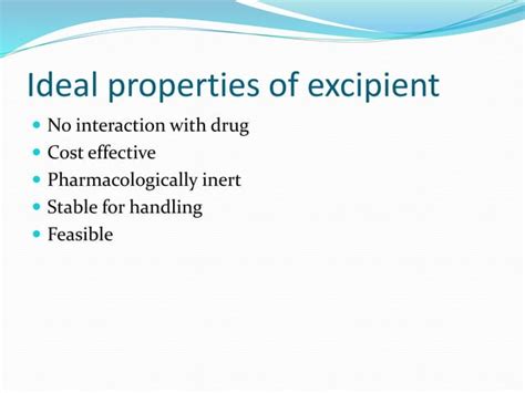 Excipients | PPT