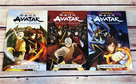 AVATAR THE LAST AIRBENDER - SMOKE AND SHADOW (3 BOOK SET) by NIKKELODEON: New Soft cover ...