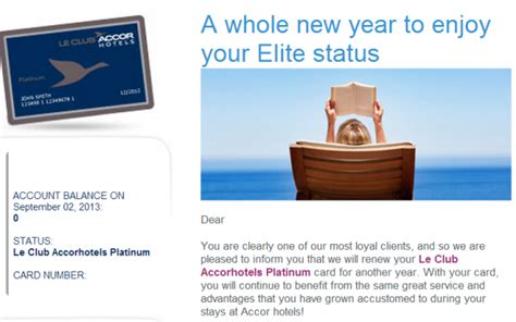 Le Club Accorhotels Keep Renewing Platinum Account With No Activity ...