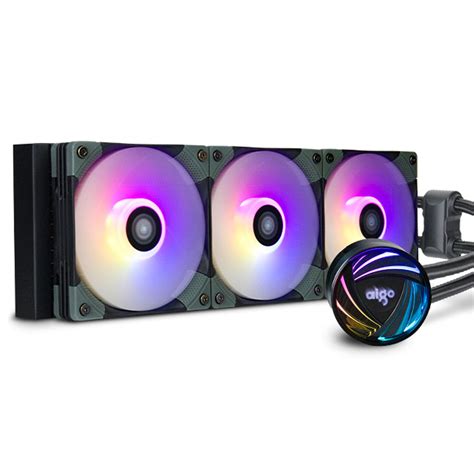 Buy aigo AT360 360mm Black CPU Liquid Cooler AIO RGB Water Cooling System ARGB Radiator with ...