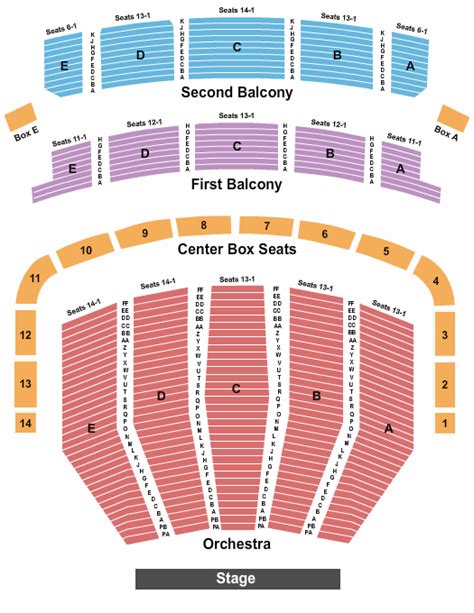 Keller Auditorium Seating Chart - Portland