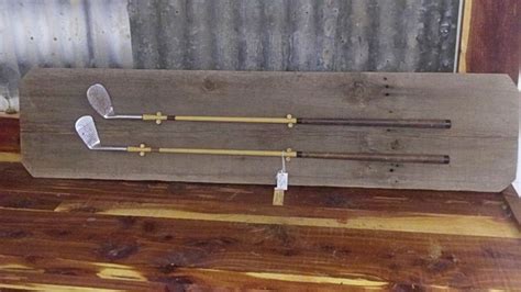 VINTAGE GOLF CLUBS WALL DISPLAY IN IOWA AND BOOTH 81 AT THE BRASS ARMADILLO IN GRAIN VALLEY, MO ...