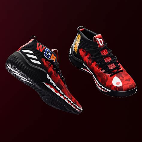 Guaranteed to make an impact, the red camo #Dame4 BAPE arrives ...