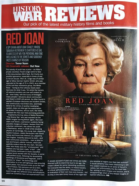 Film Review "Red Joan" on Behance