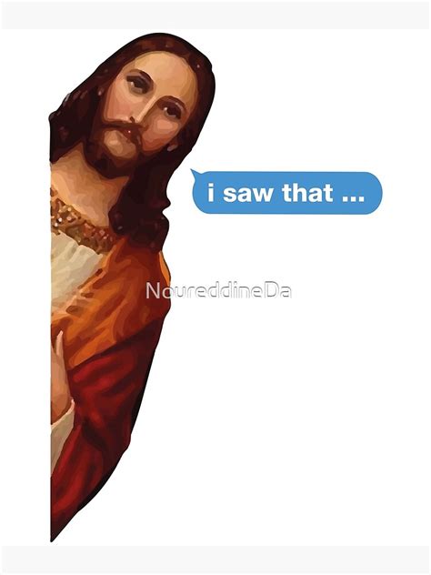 "Jesus Meme Sticker, Jesus is Watching ,Funny Stickers ,Jesus Joke ...