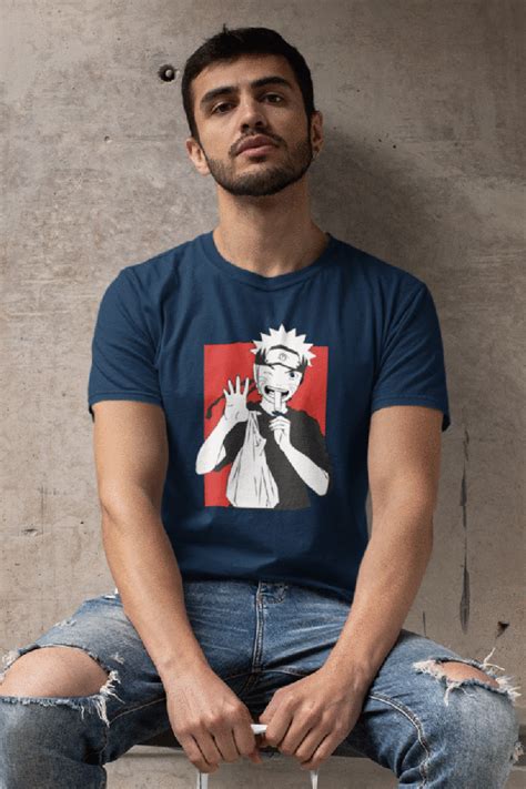 Naruto Uzumaki Half Sleeve T-shirt - Tshirtsopedia | Premium Graphic T-shirts