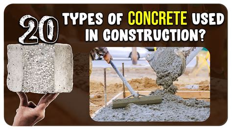 Types of concrete used in construction || Top 20 basic types of concrete || #concrete #civilogy ...