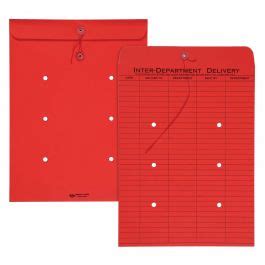 10 x 13 Inter-Departmental Envelopes with String & Button Closure for Interoffice Routing, 28 lb ...