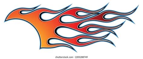 Racing Car Sticker Tribal Flame Car Stock Vector (Royalty Free) 2205288749 | Shutterstock