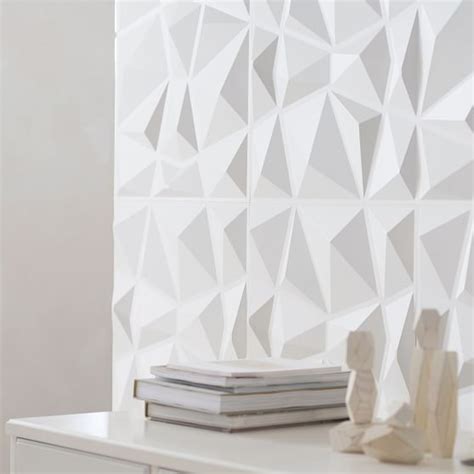 Dimensional Geometric Wall Tiles, Set of 8 | Wall Decor | Pottery Barn Teen