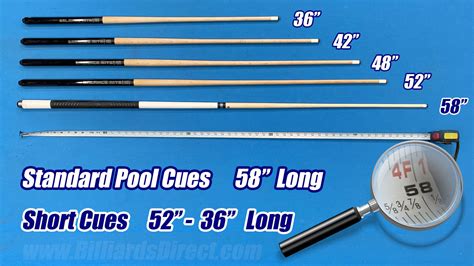 What Is A Standard Pool Cue Length? • Billiards Direct