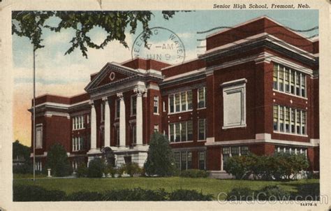 Senior High School Fremont, NE Postcard