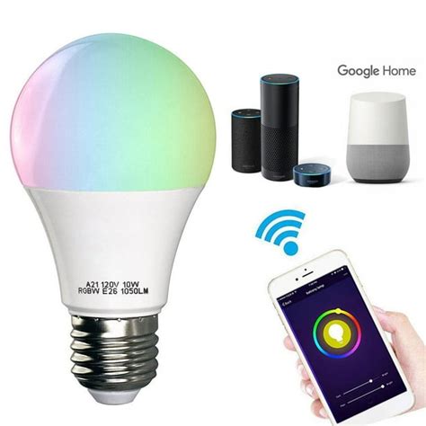 Smart Light Bulb, Wifi Light Bulb Color Changing LED Bluetooth Light Bulbs APP Remote Controlled ...